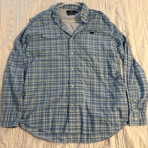Columbia Men's Blue Plaid Shirt
